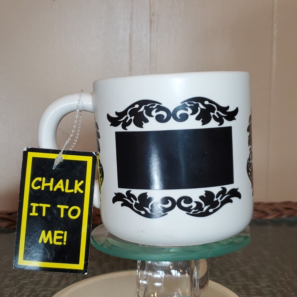 Chalk It Up To Me Black & White Cup